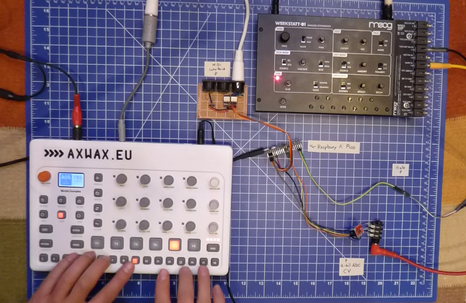 Raspberry Pi Pico as MIDI to CV converter
